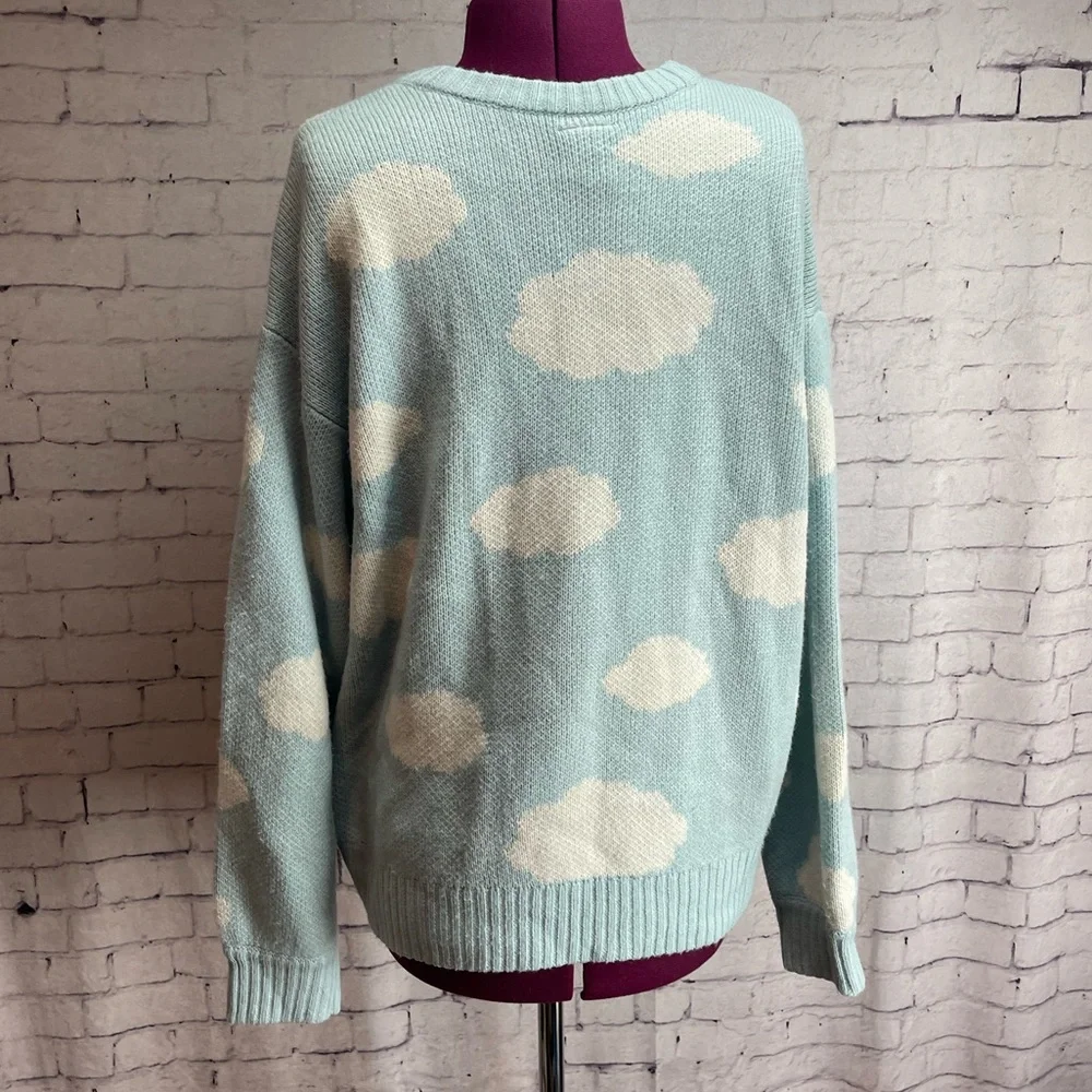 Hot Topic Care Bears knit sweater cardigan size medium